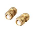 3/4 Inch Coupling - Pack of 4 - Push to Connect Brass Plumbing Fitting for PEX Pipe and Copper Affirma Distributors
