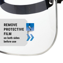 Sellstrom Advantage Series Face Shield - Clear Window with Aluminum Binding - Comfortable Ratcheting Headgear, ANSI Z87.1+ (S30110) SUREWERX