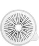 TIMEMORE Coffee Filter Cup, Glass Crystal Eye Coffee Dripper, Reusable Manual Coffee Dripper Filter (White, 01)