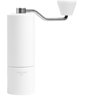 TIMEMORE Manual Coffee Grinder CNC Stainless Steel Burr Coffee Grinder with Capacity 20g Chestnut C3S Internal External Adjustable Setting, Double Bearing Positioning for Travel Camping, Home White