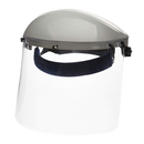Sellstrom Advantage Series Face Shield - Clear Window with Standard Binding - Comfortable Ratcheting Headgear, ANSI Z87.1+ (S30120) SUREWERX