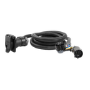 56070 7-Foot Vehicle-Side Truck Bed 7-Pin Trailer Wiring Harness Extension, Select Chevrolet, Dodge, Ford, GMC, Nissan, Ram, Toyota , black