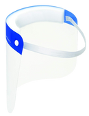 Jackson Safety Face Shield Mask, Disposable for Medical Protection, Healthcare Workers, Full Coverage for Men and Women, 8.66”x 12.5”, Elastic Headband, Splash and Fog Resistant Window, 14360