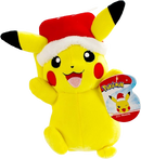 Pokemon Pikachu Holiday Seasonal Plush, 8-Inch Pokemon Plush Toy, Includes Santa Hat Accessory - Super Soft Plush, Authentic Details - Perfect for Playing, Displaying & Gifting - Gotta Catch ‘Em All Pokemon