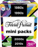 Hasbro Gaming Trivial Pursuit Mini Packs Multipack, Fun Trivia Questions for Adults and Teens Ages 16+, Includes 4 Game Featuring 4 Decades Rinovelty