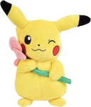 Pokémon 8" Pikachu with Flower Plush - Officially Licensed - Quality & Soft Stuffed Animal Toy - Add to Your Collection! - Easter Gift for Kids & Fans of Pokemon Pokemon