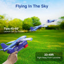 3 Pack Foam Airplane Launcher Toys, 2 Flight Mode Glider Plane,Kids Flying Toy,3 4 5 6 7 8 9 10 11 12 Year Old Boys Girls Gifts,Outdoor Sport Party Favor