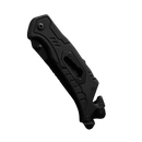 Tactical Folding Knife,Emergency Pocket Knife, Wire Stripper and Line Cutter Blades-Black