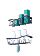 Adhesive Shower Caddy 5 Pack - Rustproof Stainless Steel Bathroom Organizer Affirma Distributors