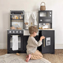 Tiny Land® Trendy Black Style Play Kitchen Tiny Land