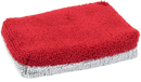 Autofiber [Saver Applicator Terry] Ceramic Coating Applicator Sponge  12 Pack  with Plastic Barrier to Reduce Product Waste. (RedGray, Thin)