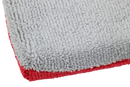 Autofiber [Saver Applicator Terry] Ceramic Coating Applicator Sponge | 12 Pack | with Plastic Barrier to Reduce Product Waste. (Red/Gray, Thin) Autofiber