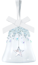 Bell & Star Holiday Ornament, Small, Clear Crystals Affirma Distributors