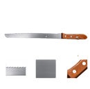 Bread Knife Slicer Cutter, Stainless and Wood Affirma Distributors