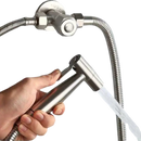 CleanSpa Luxury Hand Held Bidet Shattaf Sprayer - Silver