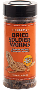 Fluker's Freeze Dried Insects, Soldier worms, 2.2 oz