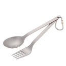 Fork & Spoon Set Ultralight & Portable Camping Utensil Set - Durable Cutlery with Travel Case Affirma Distributors