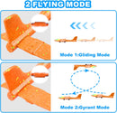 Fuwidvia 3 Pack Airplane Launcher Toys, 13.2'' LED Foam Glider Catapult Plane Toy for Boys, 2 Flight Modes Outdoor Flying Toys Birthday Gifts for Boys Girls 4 5 6 7 8 9 10 11 12 Year Old