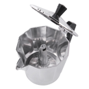 Iconic Stovetop Espresso Maker, Makes Real Italian Coffee, Moka Pot 6 Cups, Aluminium, Silver Affirma Distributors