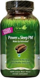 Irwin Naturals Power to Sleep PM - 120 Liquid Soft-Gels - with Melatonin, GABA, Ashwagandha