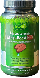 Irwin Naturals Testosterone Mega-Boost Red - 68 Liquid Soft-Gels