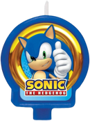 Multicolor Sonic The Hedgehog Birthday Candle 1 Piece - Perfect Celebration Cake Topper