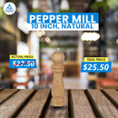 Pepper Mill, 10 Inch, Natural & ChocoGrind 10-Inch Pepper Mill - Chocolate Color Deals