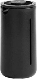 TIMEMORE French Press Coffee Maker(15OZ),Zero Sediment Screen,Shatterproof Carafe,Small Size for 1 Serving,Simple,No Handle,Double Heat Insulation Design,Black