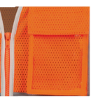 Pioneer Safety Vest for Men – Hi Vis Reflective Mesh Neon with 8 Pockets, Zipper Closure for Construction, Traffic, Security Work – Orange, Yellow/Green