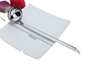 Stainless Steel Hooked Handle Ladle with Pouring Rim Affirma Distributors