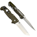Tactical Folding Knife with Pocket Clip - Brown
