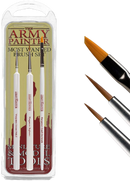 The Army Painter Most Wanted Brush Set - Miniature Small Paint Brush Set of 3 Acrylic Paint Brushes