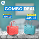 AquaGuard Open Tote Bag - Waterproof, Washable, Tip-Proof, Durable (19x15x9.5) & VersaGuard Open Tote Bag - Waterproof, Washable, Tip-Proof, Durable (19x15x9.6) Deals