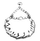 2.5" Chrome Pinch Spike Prong Collar - Small