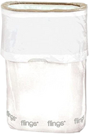 White Flings Plastic Bin - 22 x 15 (Pack Of 1)