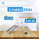 Stainless Steel Ginger Press (9-inch) & Stainless Steel Hooked Handle Ladle with Pouring Rim Deals
