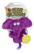 Hear Doggy - Flats Purple Elephant with Chew Guard catalogdog