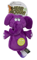 Hear Doggy - Flats Purple Elephant with Chew Guard catalogdog