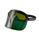 Jackson Safety GPL550 Premium Goggle with Detachable Face Shield, Anti-Fog Coating, Shade 5 IR Lens, Green, 21002 SUREWERX