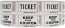 INDIANA TICKET CO. 2,000 White Raffle Tickets Double Roll, 50/50 Raffle Tickets, Tickets for Events, Carnivals, Door Prizes, Drinks and More (2,000, White) AFFIRMA DISTRIBUTORS