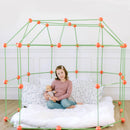 Tiny Land® Creative Fort Building Kit with 130 pcs Tiny Land